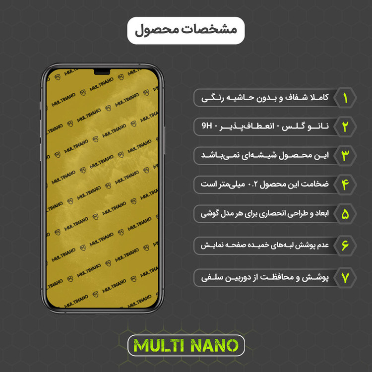 محافظ صفحه نمایش مولتی نانو مدل X-SFG مناسب برای گوشی موبایل اپل iPhone 11 Pro به همراه برچسب پوششی