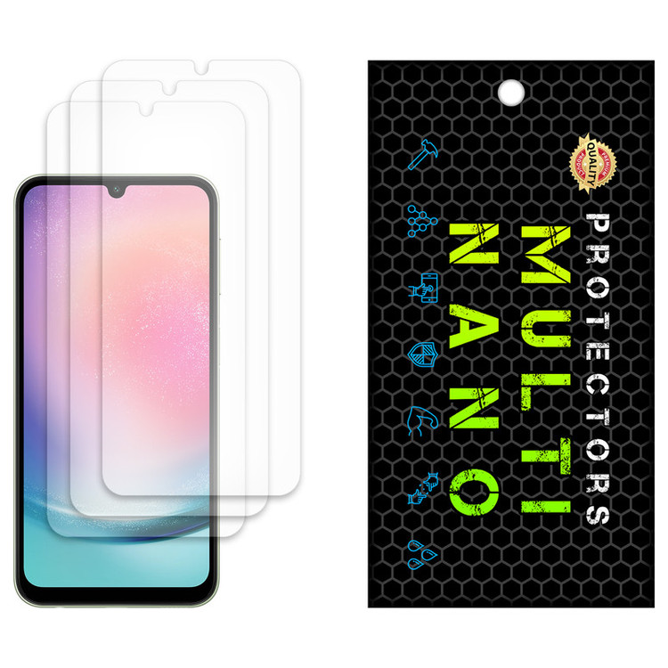 محافظ صفحه نمایش مات مولتی نانو مدل X-S3M مناسب برای گوشی موبایل سامسونگ Galaxy A24 4G بسته سه عددی