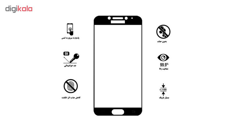 محافظ صفحه نمایش تراستکتور مدل GSS مناسب برای گوشی موبایل سامسونگ Galaxy C5 Pro