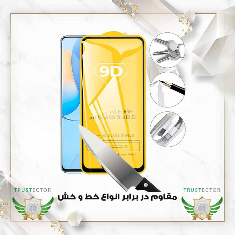 محافظ صفحه نمایش تراستکتور مدل MFUL3DTR مناسب برای گوشی موبایل اپل iPhone 13 mini به همراه محافظ لنز دوربین
