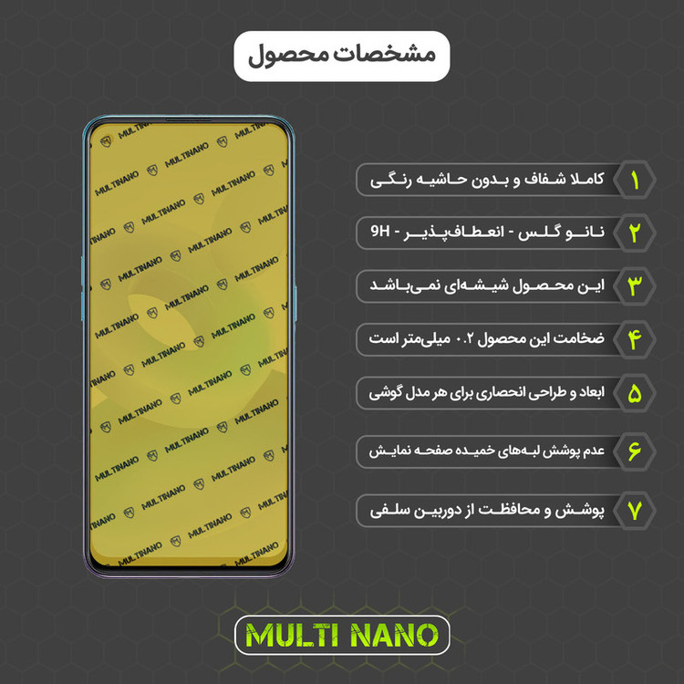 محافظ صفحه نمایش مولتی نانو مدل X-SFG مناسب برای گوشی موبایل اوپو A95 5G به همراه برچسب پوششی