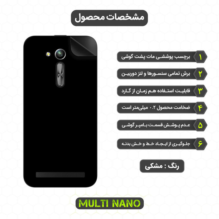 برچسب پوششی مولتی نانو مدل X-F1M مناسب برای گوشی موبایل ایسوس Zenfone Go 4.5in / ZB450KL / ZB452KG