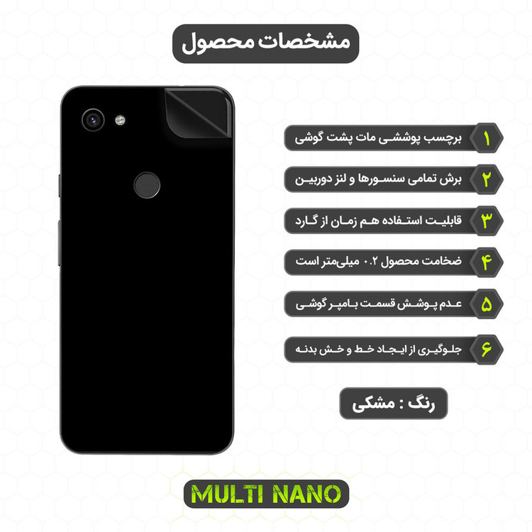 برچسب پوششی مولتی نانو مدل X-F1M مناسب برای گوشی موبایل گوگل Pixel 3A XL