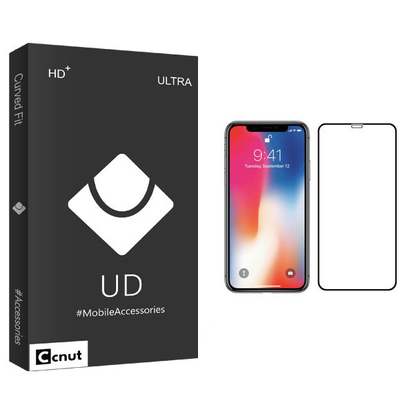 محافظ صفحه نمایش کوکونات مدل UD Black مناسب برای گوشی موبایل اپل iPhone X