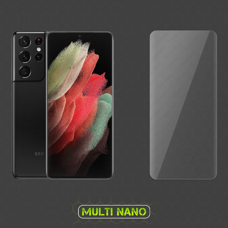 محافظ صفحه نمایش مولتی نانو مدل UVL مناسب برای گوشی موبایل سامسونگ Galaxy S21 Ultra