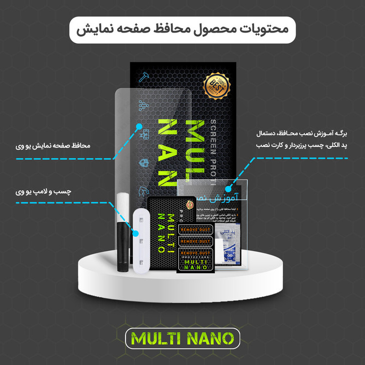 محافظ صفحه نمایش مولتی نانو مدل UVL مناسب برای گوشی موبایل سامسونگ Galaxy S23 Ultra
