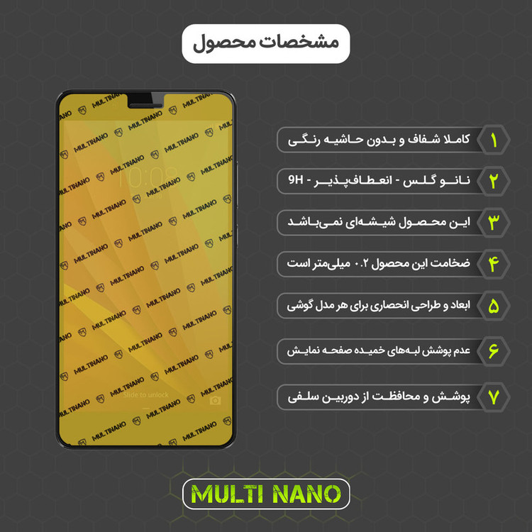 محافظ صفحه نمایش مولتی نانو مدل X-SFC مناسب برای گوشی موبایل هوآوی GR5 به همراه برچسب پوششی