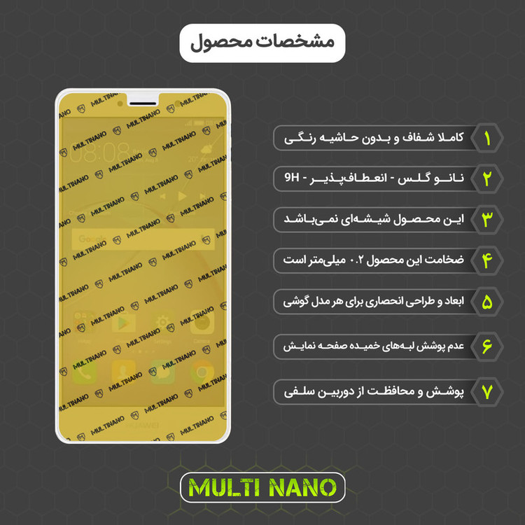 محافظ صفحه نمایش مولتی نانو مدل X-SFM مناسب برای گوشی موبایل هوآوی Mate 9 Lite به همراه برچسب پوششی