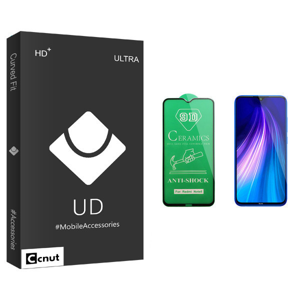 محافظ صفحه نمایش سرامیکی کوکونات مدل UD Black مناسب برای گوشی موبایل شیائومی Redmi Note 8