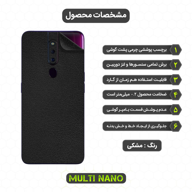 برچسب پوششی مولتی نانو مدل X-F1L مناسب برای گوشی موبایل اوپو F11 Pro