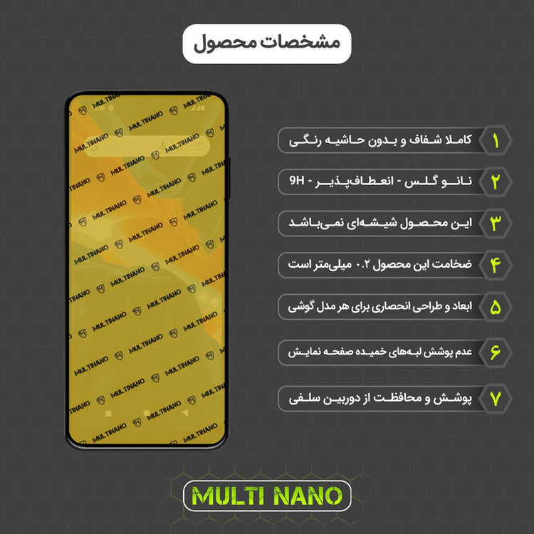 محافظ صفحه نمایش مولتی نانو مدل X-SFL مناسب برای گوشی موبایل جی پلاس Z10 به همراه برچسب پوششی