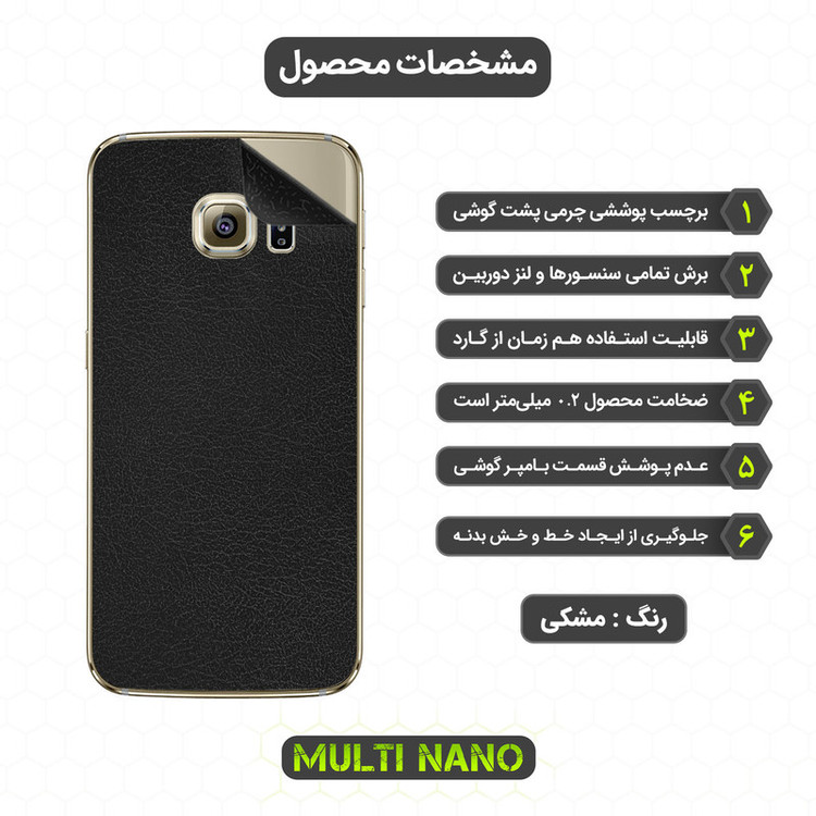 برچسب پوششی مولتی نانو مدل X-F1L مناسب برای گوشی موبایل سامسونگ Galaxy S6 Edge