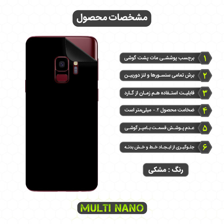 برچسب پوششی مولتی نانو مدل X-F1M مناسب برای گوشی موبایل سامسونگ Galaxy S9