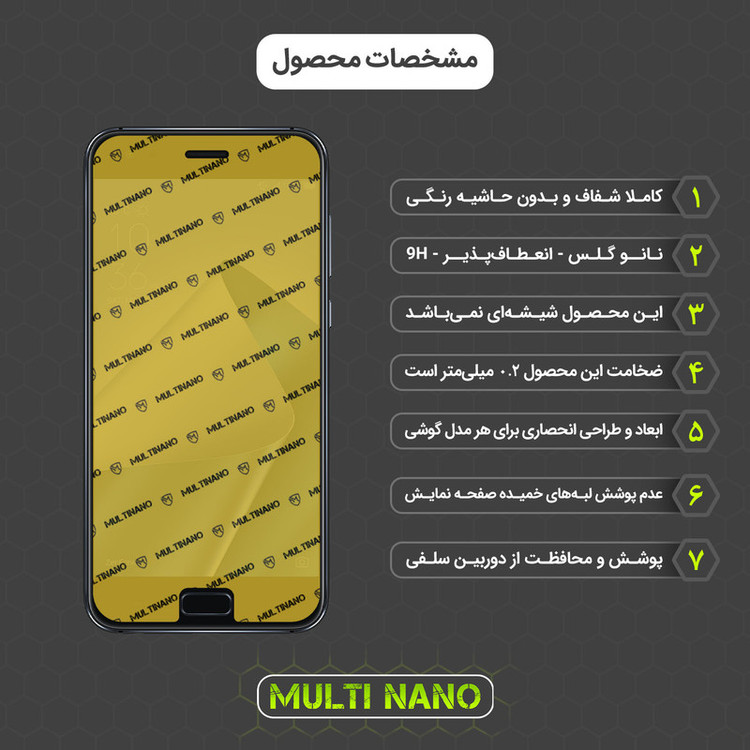 محافظ صفحه نمایش مولتی نانو مدل X-SFL مناسب برای گوشی موبایل ایسوس Zenfone 4 5.5 in / 2017 / ZE554KL به همراه برچسب پوششی