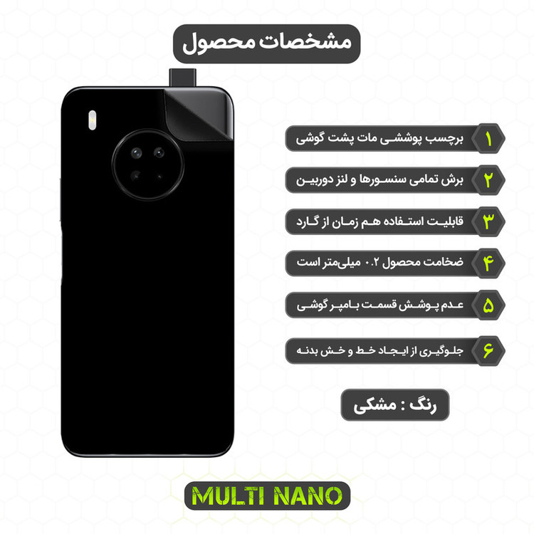 برچسب پوششی مولتی نانو مدل X-F1M مناسب برای گوشی موبایل هوآوی Y9A