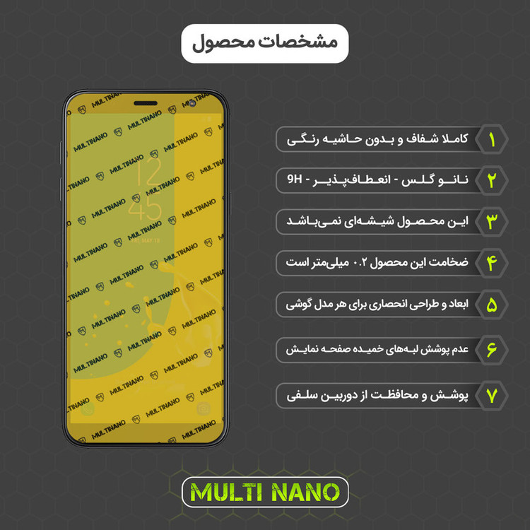 محافظ صفحه نمایش مولتی نانو مدل X-SFL مناسب برای گوشی موبایل سامسونگ Galaxy On 6 به همراه برچسب پوششی