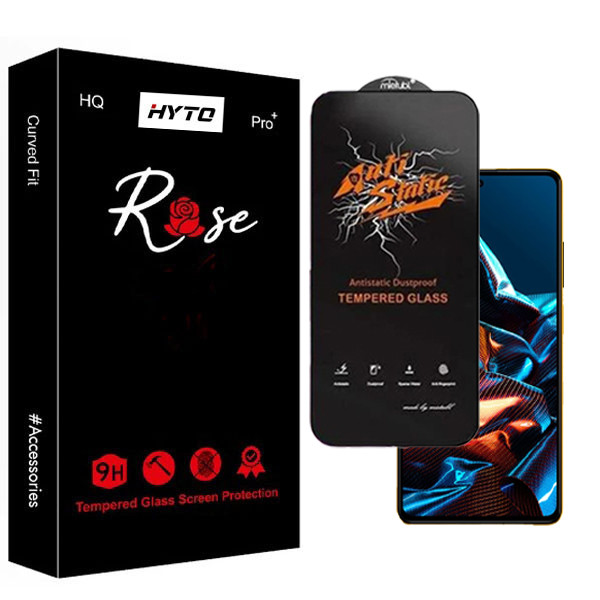 محافظ صفحه نمایش هیتو مدل Rose Antistatic Guard مناسب برای گوشی موبایل سامسونگ galaxy a71 / a73 5G / a81 / a91 / m53 5G / f62 / m62 / m51 / m52 5G / f54 5G / s10 Lite / Note 10 Lite / RM Note 12 Pro 4G / 5G / 12 Pro Plus / Poco X5 Pro