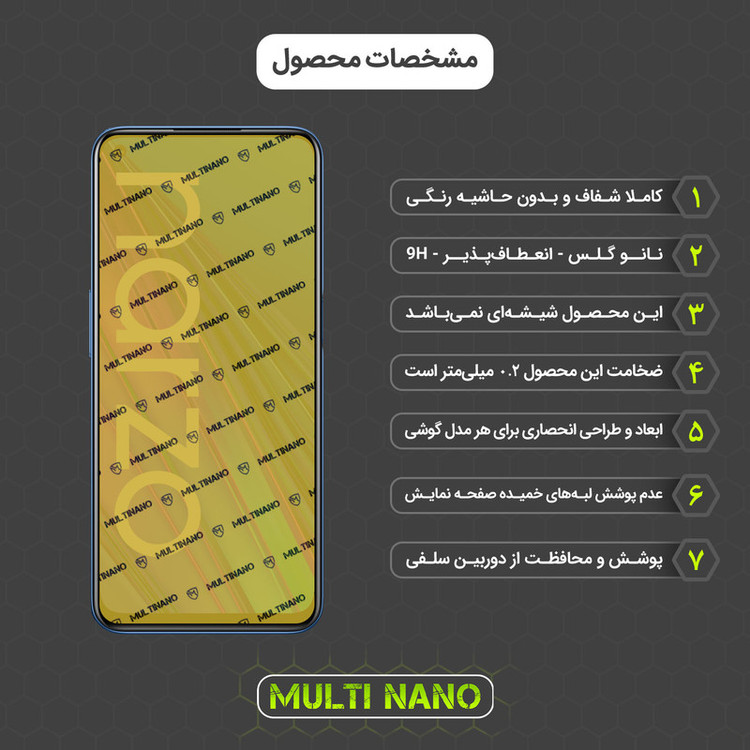 محافظ صفحه نمایش مولتی نانو مدل X-SFL مناسب برای گوشی موبایل ریلمی Narzo 30 5G به همراه برچسب پوششی