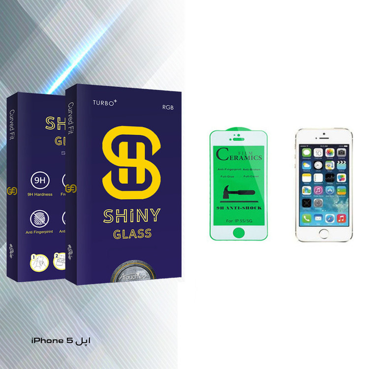محافظ صفحه نمایش سرامیکی آتوچبو مدل Shiny Glass مناسب برای گوشی موبایل اپل iPhone 5