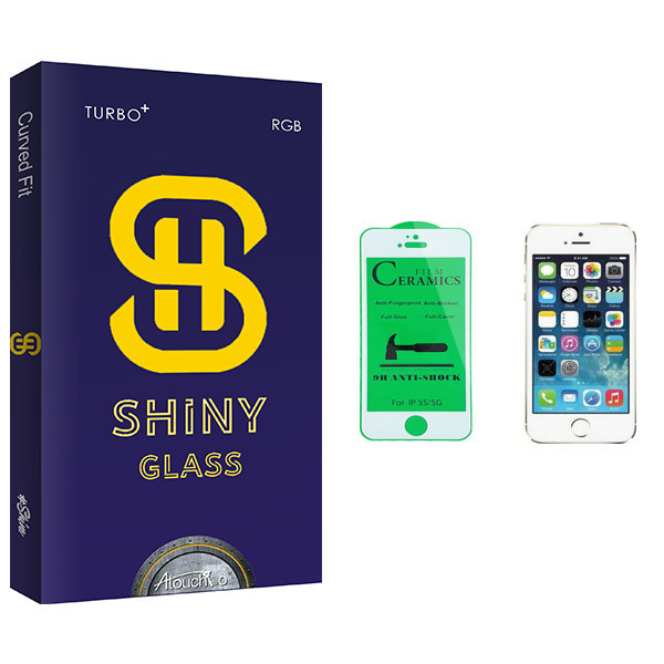 محافظ صفحه نمایش سرامیکی آتوچبو مدل Shiny Glass مناسب برای گوشی موبایل اپل iPhone 5