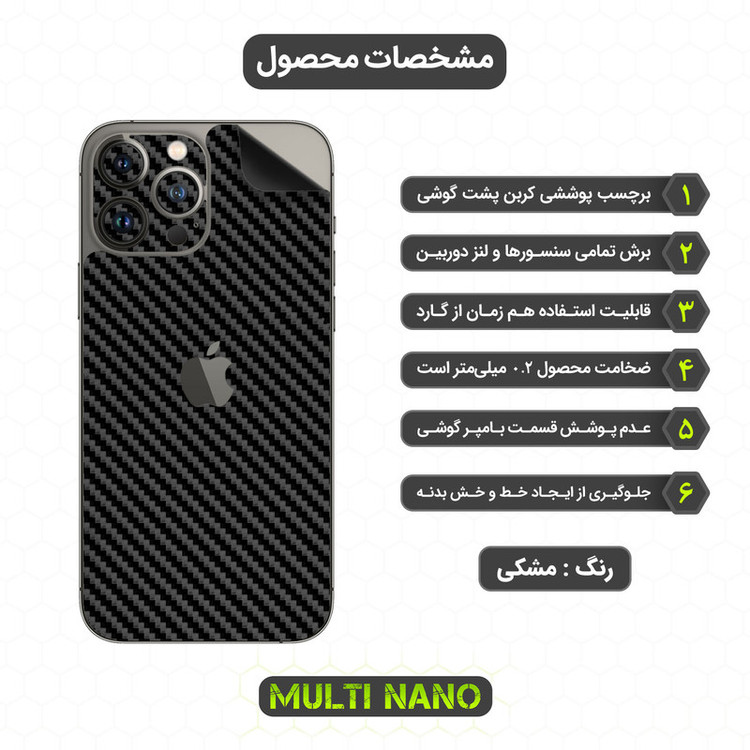 برچسب پوششی مولتی نانو مدل X-F1C مناسب برای گوشی موبایل اپل iPhone 13 Pro Max