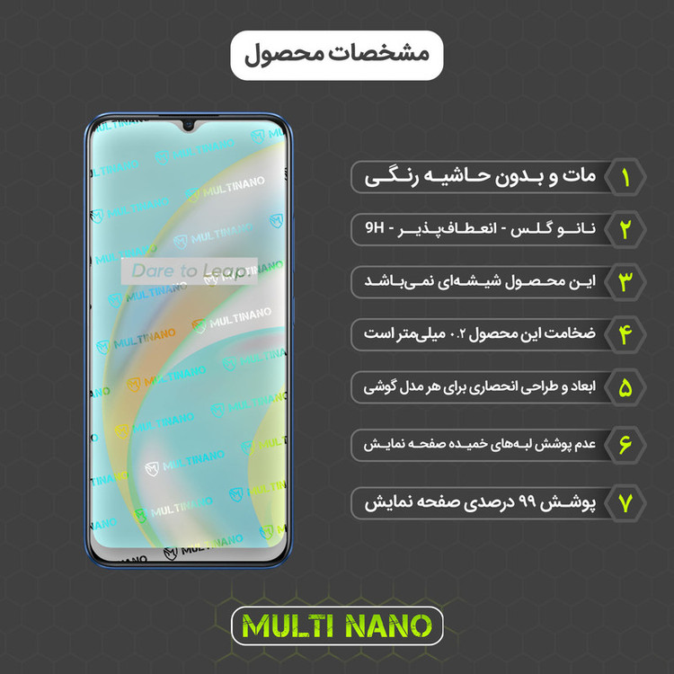 محافظ صفحه نمایش مات مولتی نانو مدل X-S1M مناسب برای گوشی موبایل ریلمی C12