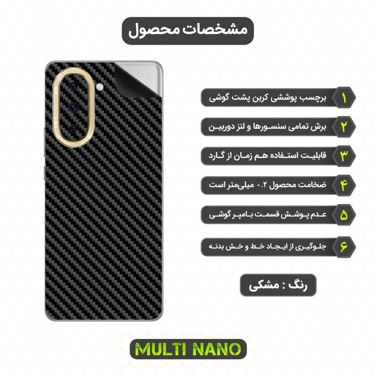 برچسب پوششی مولتی نانو مدل X-F1C مناسب برای گوشی موبایل هوآوی Nova 10 Pro