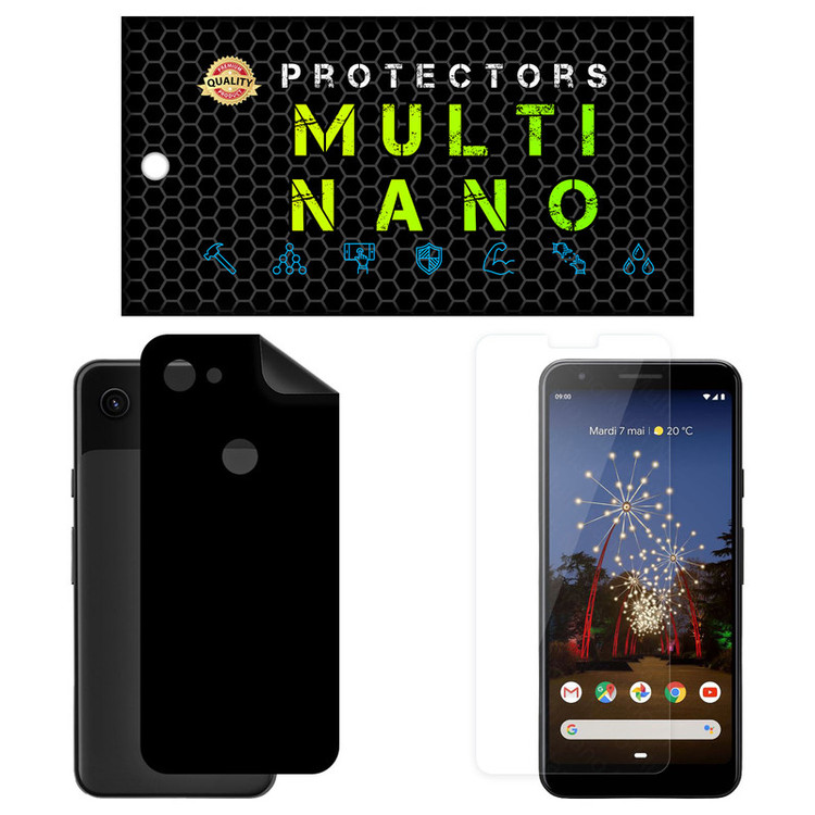 محافظ صفحه نمایش مولتی نانو مدل X-SFM مناسب برای گوشی موبایل گوگل Pixel 3A به همراه برچسب پوششی