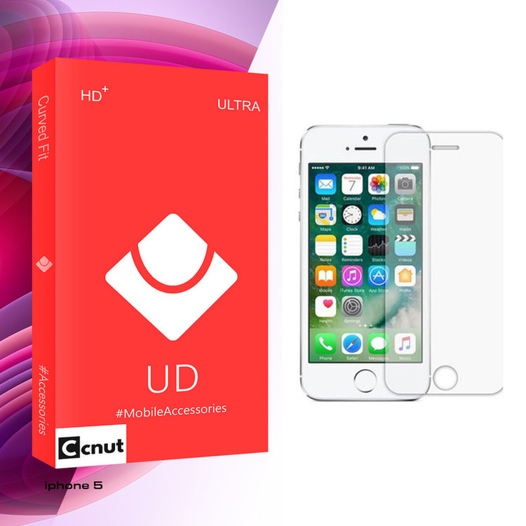 محافظ صفحه نمایش کوکونات مدل UD Glass مناسب برای گوشی موبایل اپل Iphone 5