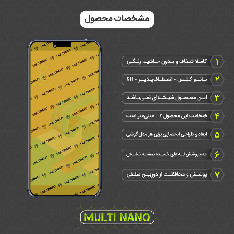محافظ صفحه نمایش مولتی نانو مدل X-SFM مناسب برای گوشی موبایل ایسوس Zenfone 5Q به همراه برچسب پوششی
