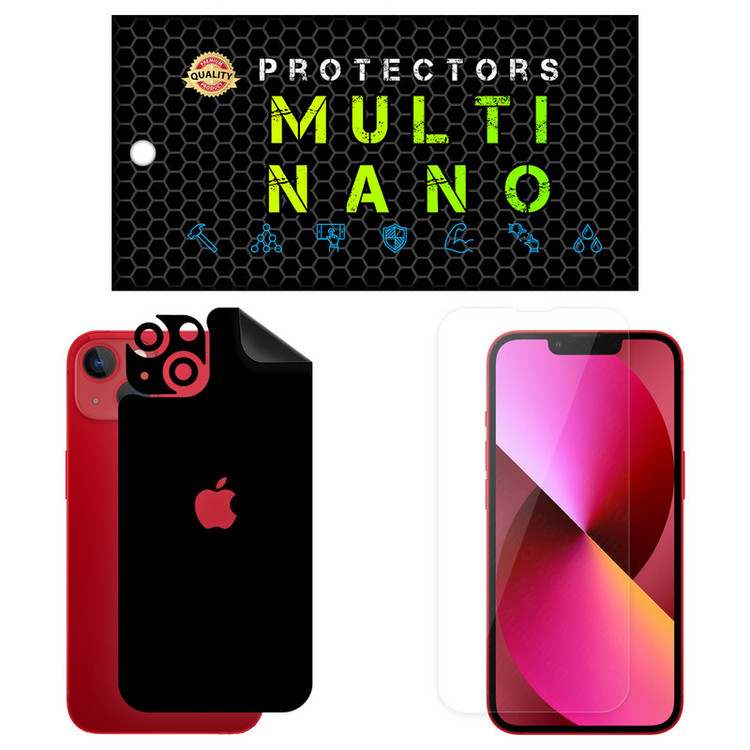 محافظ صفحه نمایش مولتی نانو مدل X-SFM مناسب برای گوشی موبایل اپل iPhone 13 به همراه برچسب پوششی