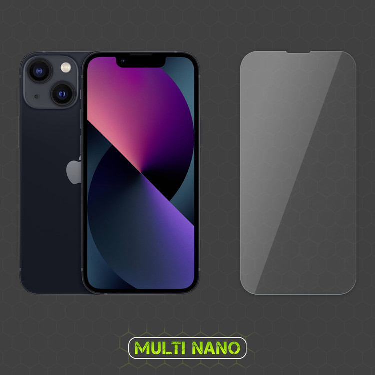 محافظ صفحه نمایش مولتی نانو مدل X-SFM مناسب برای گوشی موبایل اپل iPhone 13 Mini به همراه برچسب پوششی
