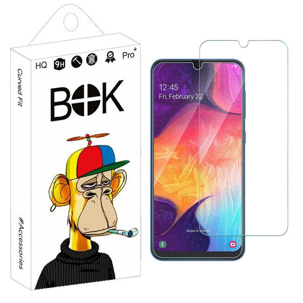 محافظ صفحه نمایش شیشه ای بوک مدل Shiny مناسب برای گوشی موبایل سامسونگ Galaxy A20 / A30 / A30s / A31 / A50 / A50s / M31