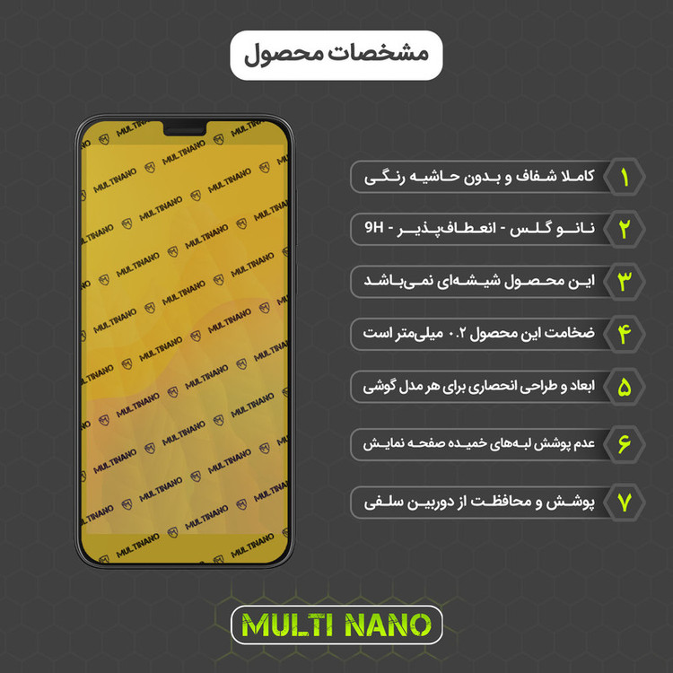 محافظ صفحه نمایش مولتی نانو مدل X-SFL مناسب برای گوشی موبایل هوآوی Y5P به همراه برچسب پوششی