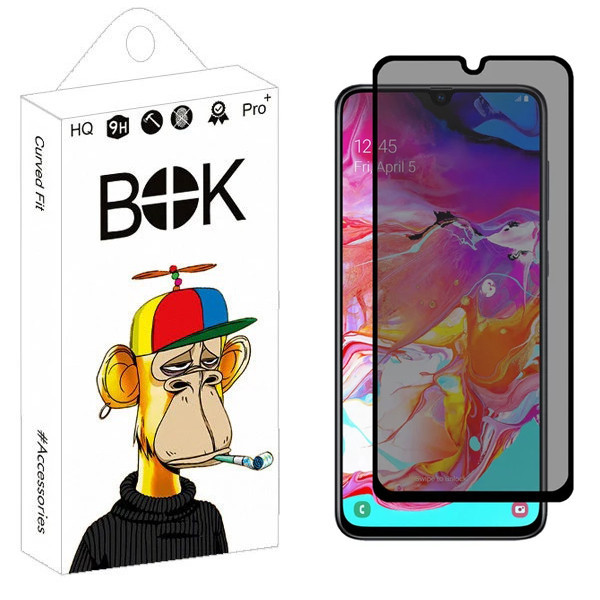 محافظ صفحه نمایش حریم شخصی بوک مدل Nano Plus مناسب برای گوشی موبایل سامسونگ Galaxy A70 / M42