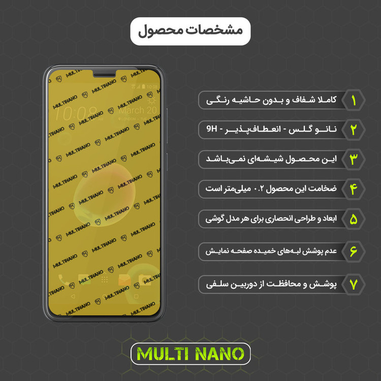 محافظ صفحه نمایش مولتی نانو مدل X-SFM مناسب برای گوشی موبایل اچ تی سی Desire 12 به همراه برچسب پوششی