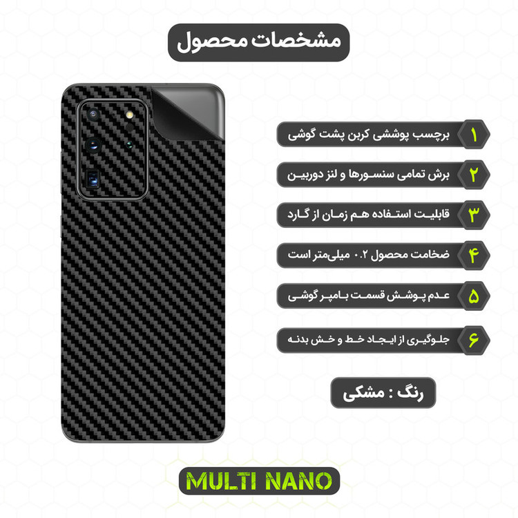 برچسب پوششی مولتی نانو مدل X-F1C مناسب برای گوشی موبایل سامسونگ Galaxy S20 Ultra