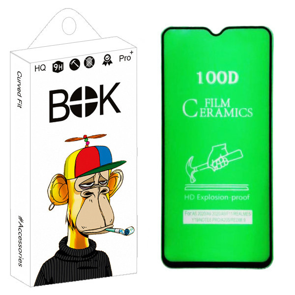 محافظ صفحه نمایش سرامیکی بوک مدل +HD مناسب برای گوشی موبایل سامسونگ Galaxy A10/ M20