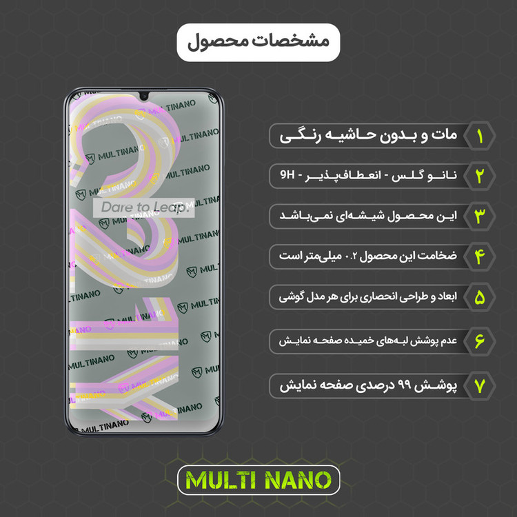 محافظ صفحه نمایش مات مولتی نانو مدل X-S1M مناسب برای گوشی موبایل ریلمی C21Y