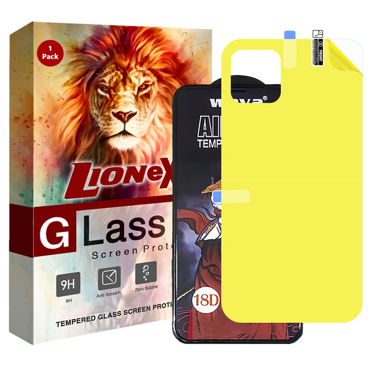 محافظ صفحه نمایش لایونکس مدل 2AIRN مناسب برای گوشی موبایل اپل iPhone 11 به همراه محافظ پشت گوشی