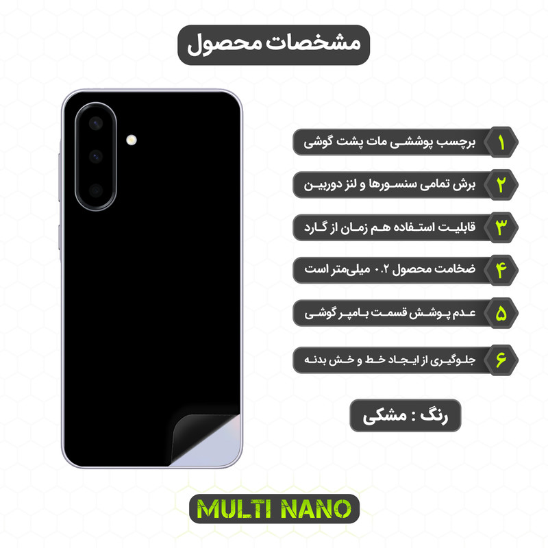 برچسب پوششی مولتی نانو طرح مات مدل X-F1M مناسب برای گوشی موبایل سامسونگ Galaxy A36