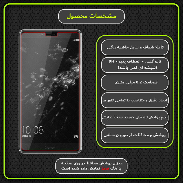 محافظ صفحه نمایش مولتی نانو مدل X-S1N مناسب برای گوشی موبایل آنر Note 8
