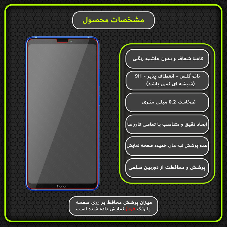 محافظ صفحه نمایش مولتی نانو مدل X-S2N مناسب برای گوشی موبایل آنر Note 10 بسته دو عددی