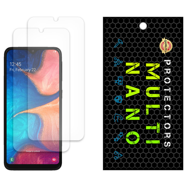 محافظ صفحه نمایش مات مولتی نانو مدل X-S2M مناسب برای گوشی موبایل سامسونگ Galaxy A20E بسته دو عددی