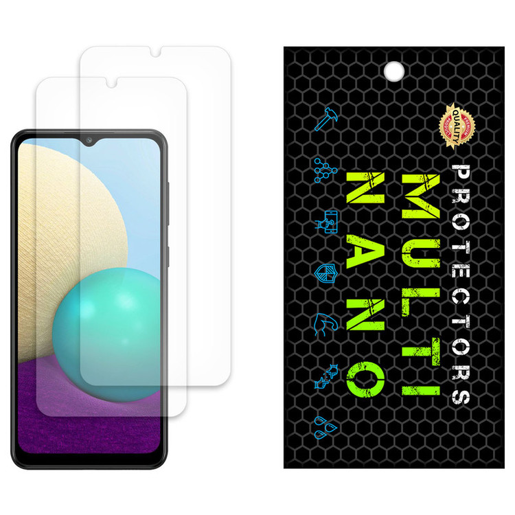 محافظ صفحه نمایش مات مولتی نانو مدل X-S2M مناسب برای گوشی موبایل سامسونگ Galaxy A02 بسته دو عددی