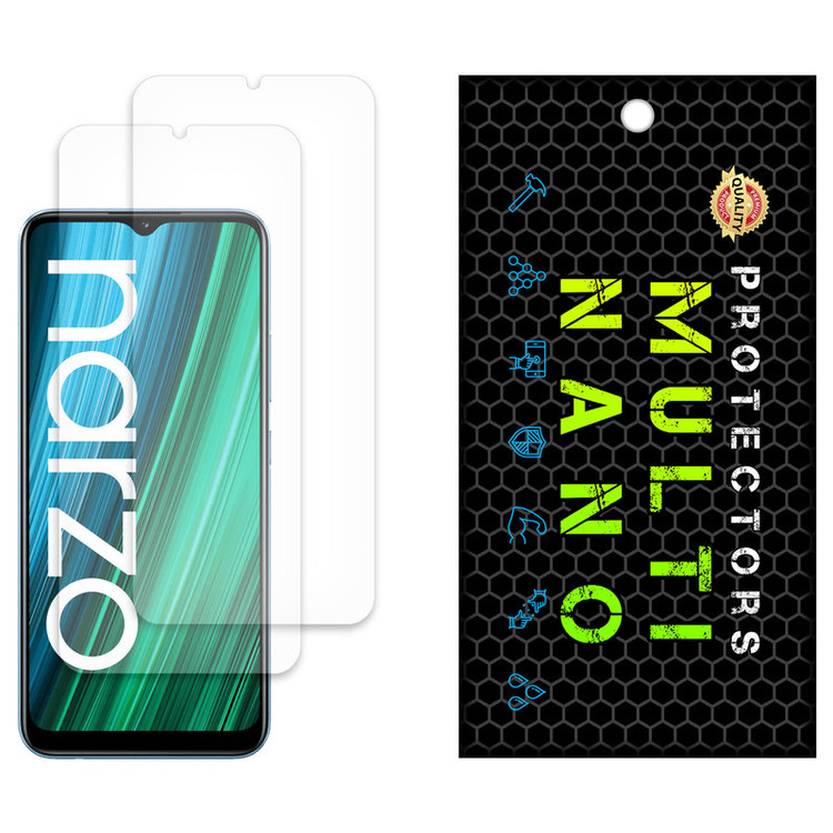 محافظ صفحه نمایش مات مولتی نانو مدل X-S2M مناسب برای گوشی موبایل ریلمی Narzo 50A بسته دو عددی
