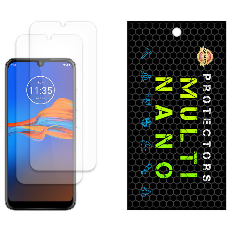 محافظ صفحه نمایش مات مولتی نانو مدل X-S2M مناسب برای گوشی موبایل موتورولا Moto E6 Plus بسته دو عددی