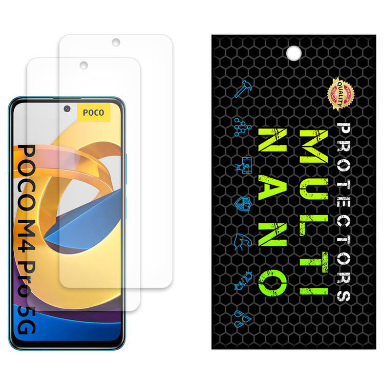 محافظ صفحه نمایش مات مولتی نانو مدل X-S2M مناسب برای گوشی موبایل شیائومی Poco M4 Pro 5G بسته دو عددی