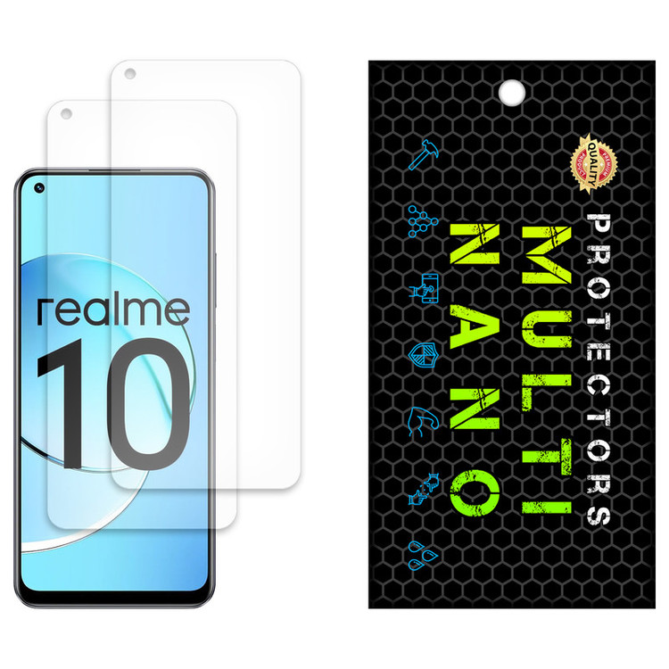 محافظ صفحه نمایش مات مولتی نانو مدل X-S2M مناسب برای گوشی موبایل ریلمی 10 4G بسته دو عددی