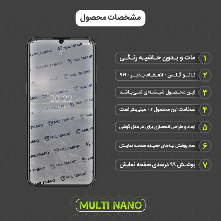 محافظ صفحه نمایش مات مولتی نانو مدل X-S2M مناسب برای گوشی موبایل نوکیا G21 بسته دو عددی